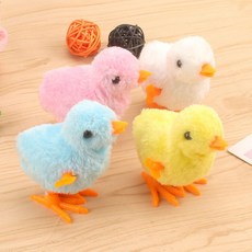(1+1 특가상품)PET 강아지 고양이 움직이는 병아리 태엽 장난감, 2개, 태엽병아리-색상랜덤