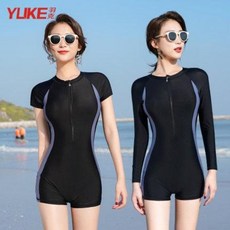 빅사이즈 호캉스 호텔수영장수영복 수영 여올인원 보수학생 뽀글이 ins 스포, 20 네이비스트라이프반팔(수영복+수모+수경+