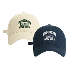 리츠제이 남녀공용 브루클린 볼캡 야구 모자 1+1