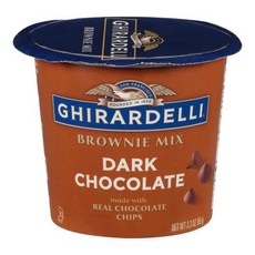 기라델리 다크 초콜렛 브라우니 믹스 65g x 12팩 초코 초콜릿 Ghiradelli Brownie Mix Dark Chocolate, 12개, 없음
