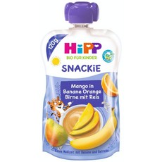 HiPP 힙 SNACKIE 과일 퓨레 120g 12개 망고 바나나 배