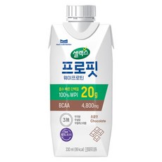 셀렉스 프로핏 웨이프로틴 드링크 초콜릿, 48개, 330ml