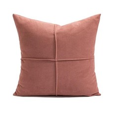 핑크 봉제 패치워크 쿠션 커버 북유럽 심플 라이트 베개 장식, 5.E-45X45CM, 1개