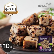 [교촌] 닭가슴살 곡물 큐브 스테이크(흑미) 100g_10팩, 10개, 100g