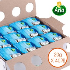Arla 알라크림치즈 포션 수량선택, 40개, 20g