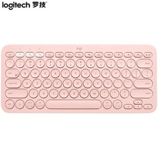 로지텍 K380 블루투스 키보드 화이트 핑크 페블 M350 pebble 마우스, 산수유 가루, 세트