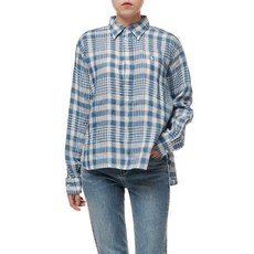 폴로랄프로렌 POLO RALPH LAUREN 30% 적립금W 플래드 리넨 풀오버 셔츠 - 블루