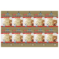 벨버드 애견용 덴탈곰돌이 츄잉껌 100g x 10 우유맛, 10개