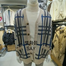 어스앤뎀 백화점SAY 어스앤뎀 유니Y넥체크가디건(TDWD651)