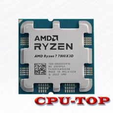 AMD Ryzen 7 7800X3D R7 7800X3D 4.2 GHz 8 코어 16 스레드 C 프로세서 5NM 96M 100 100000910 소켓 AM5 B650 없음 제품, 1개
