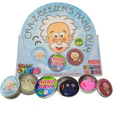 [아이스 드래곤 온도 패티 슬라임 세트] cra-z-geezer s putty slime 3 package 패티 슬라임 3 종 세트 (, One Color