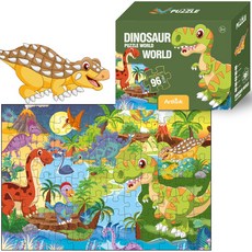 EQ/IQ개발 아트퍼즐 96p 공룡 60x42cm 직소퍼즐 종이퍼즐, 1개