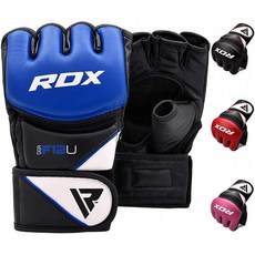 격투기 훈련을위한 RDX MMA 장갑 | D. 컷 팜 마야 가죽 스파링 Mitts | 케이지 파이팅 컴뱃 스포츠 샌드백 무에타이 및 킥
