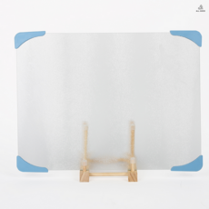 유리도마 강화유리 주방용 투명 위생 항균, 40x60 블루코너, 1개