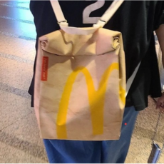 맥도날드 책가방 배낭 특이한 가방 백팩 소풍 피크닉 중고등 학생