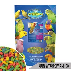 베타팜 뉴트리블렌드 미니 10kg 과일펠렛 잉꼬 새사료