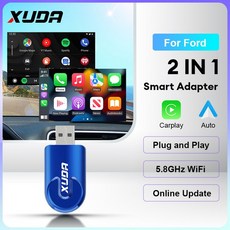 XUDA 미니 유선무선 카플레이 포드 F150 익스플로러 브론코 매버릭 이스케이프 에지 머스탱용 5G 와이파이 안드로이드 오토 2 인 1, [01] Carplay and auto, 1개