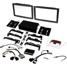 Scosche GM2500B 일부 2005-Up GM ISO 이중 DIN DIN+포켓 대시 키트와 호환 가능 블랙, Premium Installation Set