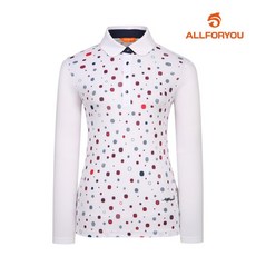 올포유 여성 포인트 카라 티셔츠 AWTYI5110 100 G