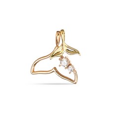 14K 펜던트 행운 별빛 달빛 고래 꼬리 소녀감성 gold 메달_PQPK4002