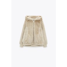 자라 ZARA 인조 밍크 퍼 자켓 코트