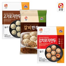 사조 포자만두12봉 갈비만두4봉+고기만두4봉+김치만두4봉, 12개, 180g