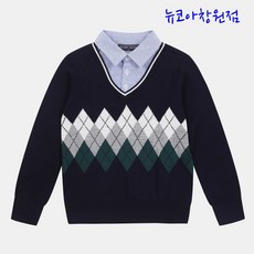 헌트키즈 ( 창원점 ) 아가일 우븐 매칭 스웨터 HKKA20SB2