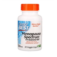 Doctor's Best Menopause Spectrum with EstroG-100 닥터스베스트 메노포즈 스펙트럼 에스트로G-100 30캡슐, 1세트, 0.13lb