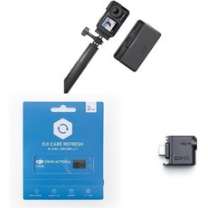 카메라 디카 디지털 DJI 액션캠 Osmo Action4 어드벤처 콤보2년연장 CARE보증오디오어댑터
