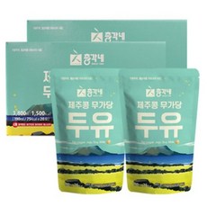총각네 제주콩 무가당 두유 190ml, 400개