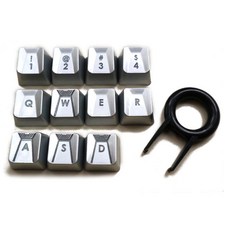 11 키 Backlit Logitech Romer-G 스위치 G910 G810 G413 GPRO G512 기계 키보드 Keycap, 은