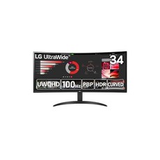 LG 울트라 와이드 모니터-34WR50QC-B/34인치/UltraWide/WQHD3440×1440/만곡 100Hz/FreeSync/안티그레아/HDR10/DisplayPort