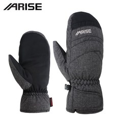 어라이즈 AWGA021GY 성인 주니어 스키 보드 벙어리장갑, 그레이M