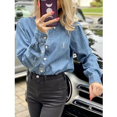 폴로랄프로렌 남성 클래식핏 미디엄워시 데님 긴팔셔츠 0145 710776162002