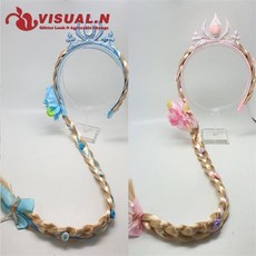 VISUAL.N 9hrk35 엘사 왕관 땋은 머리띠