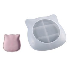 엑스폭시 수지용 수지 트레이 몰드 석고 실리콘 몰드 홈 데코레이션, 색채가 풍부한, 다채로운, 1개