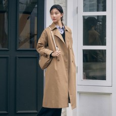 JJ지고트 코튼 더블 트렌치 코트 +가방 세트 GPAP0TC101