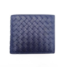 [Bottega Veneta][매장A/S가능] 보테가베네타 인트레치아토 아틀란틱블루 음각실버로고 반지갑 113993