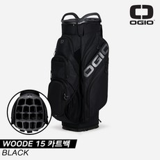 [캘러웨이코리아정품]2023 오지오 우드E 15(WOODE 15) 15WAY 카트백[BLACK][남성용], 블랙