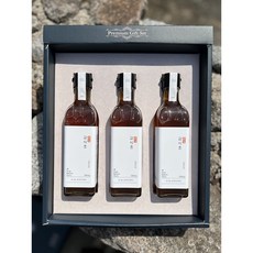 3년 발효숙성 유기농 감식초 선물 세트, 가정용(쇼핑백 미포함), 3개, 300ml