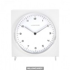 융한스 막스빌 테이블 쿼츠 매트화이트 363/2210.00 탁상시계 164 x 174mm
