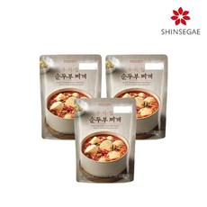 피코크 우리집 순두부찌개 500g x 3팩, 3개