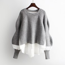 라쿤걸 여성 레이어드 여성니트 AW182