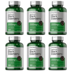 Horbaach 호바흐 블랙 엘더베리 2000mg, 6개, 300정