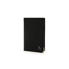 헤지스 악세서리 남성 20FW [Online Limited] 블랙 실버바장식 소가죽 카드지갑 HJHO0F942BK