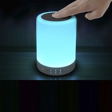하늘비즈/ 무드등 칠색음악 스탠드 오디오 알람침실 충전 큐트 베이스볼 미니블루투스 스피커 아이케어 XZ16 A8, 그림 02과 같이