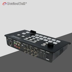 DeviceWell HDS7106 미니 스위처 4*SDI+2*HDMI 입력 6 채널 HD TV 멀티뷰 라이브 브로드캐스트용 비디오