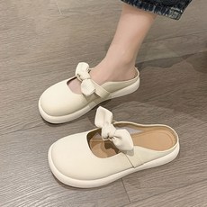 Modern Fashion 여성 발편한 플랫 단화 리본 슬립온 Y05