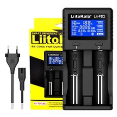 Liitokala Lii-S4 Lii-PD2 Lii-PD4 스마트 배터리 충전기 18650 3.7V 9V 26650 18350 16340 18500 14500 1.2V AA AAA, [03] Lii-PD2 Charger, 02 미국