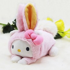 산리오 캐릭터 마이멜로디 헬로키티 시나모롤 폼폼푸린 봉제 인형 키링, 4. 28cm 헬로키티